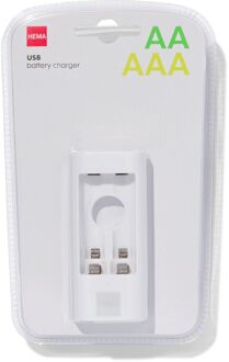 Hema USB Batterijlader Voor AA Of AAA Batterijen