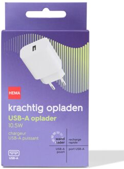 Hema USB oplader 2.1A met 1 poort wit
