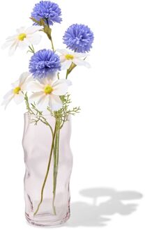 Hema Vaas ⌀10x26cm glas organisch roze (roze)