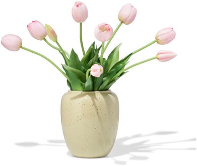 Hema Vaas 15cm keramiek spikkels groen (groen)