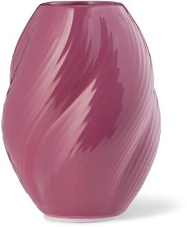 Hema Vaas voor geurstokjes ⌀7x10cm keramiek twist aubergine (aubergine)
