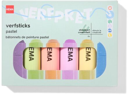 Hema Verfsticks pastel - 6 stuks