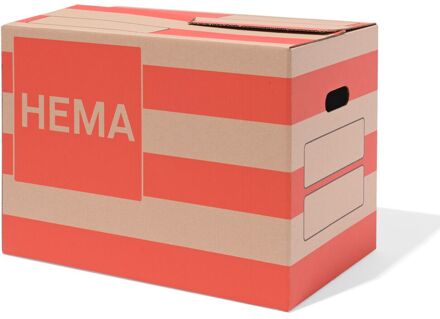 Hema Verhuisdoos 48.5x32x36cm karton strepen