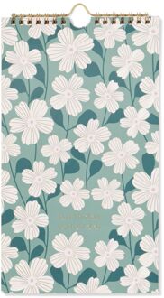 Hema Verjaardagskalender 29.5x16cm bloemen (multi)