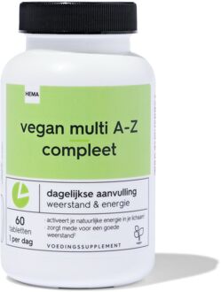 Hema Vitamine vegan multi A-Z compleet 60 stuks