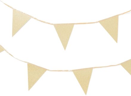 Hema Vlaggenlijn karton goud 4m (goud)