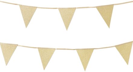 Hema Vlaggenlijn karton goud 4m