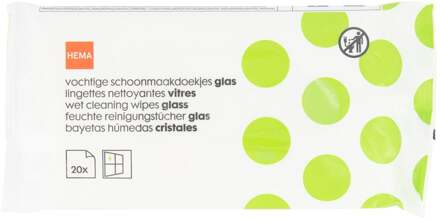 Hema Vochtige schoonmaakdoekjes glas 29x18 - 20 stuks