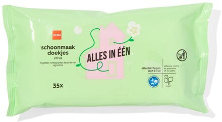 Hema Vochtige schoonmaakdoekjes met citrus 20x17 - 35 stuks