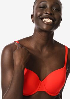 Hema Voorgevormde bh met beugel rood (rood) - 75B