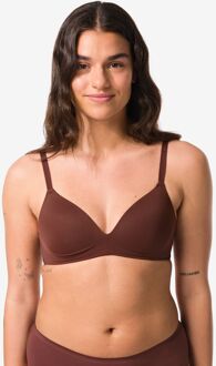 Hema Voorgevormde bh zonder beugel donkerbruin (donkerbruin) - 80B