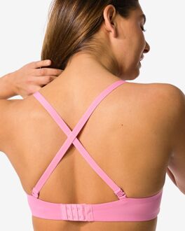 Hema Voorgevormde bh zonder beugel micro roze (roze) - 80B