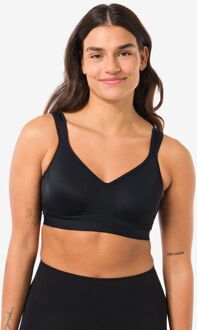 Hema Voorgevormde sportbh heavy support met beugel B-F zwart (zwart) - 80B