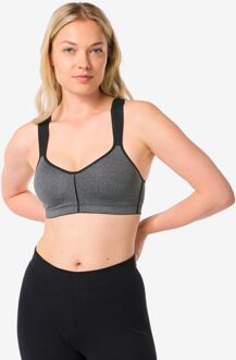 Hema Voorgevormde sportbh medium support grijsmelange (grijsmelange) - 75C