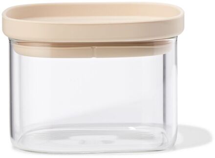 Hema Voorraad bus 470ml glas met deksel (transparant)
