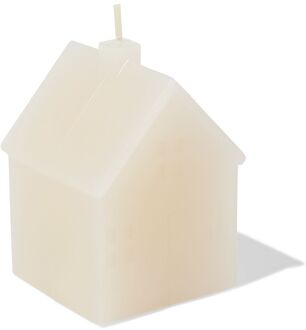 Hema Vormkaars huisje 6x5.9x8.4cm wit