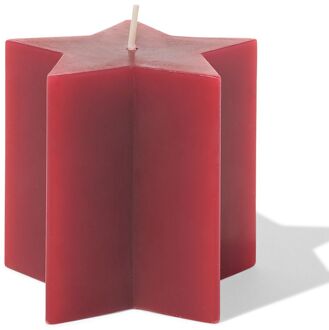 Hema Vormkaars ster 8x7.5x7.7cm rood