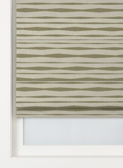 Hema Vouwgordijn Andel lichtdoorlatend golven ecru-groen (groen)