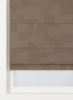 Hema Vouwgordijn Bourtange lichtdoorlatend bruin (bruin)