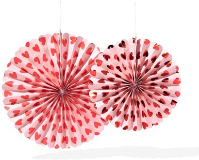 Hema Waaiers hart roze - 2 stuks