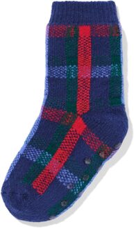 Hema War Child kindersokken ruiten donkerblauw (donkerblauw) - 23/26