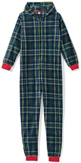 Hema War Child onesie voor volwassenen ruiten donkerblauw (donkerblauw) - L