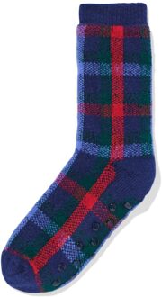 Hema War Child sokken voor volwassenen ruiten donkerblauw (donkerblauw) - 43/46