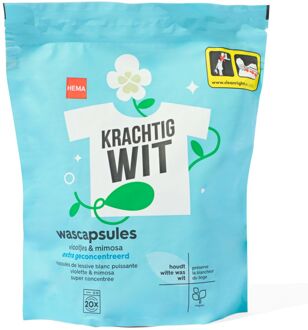 Hema Wascapsules wit eco viooltjes en mimosa - 20 stuks