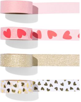 Hema Washi tape hart - 4 stuks