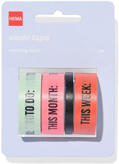 Hema Washi tapes - 4 stuks
