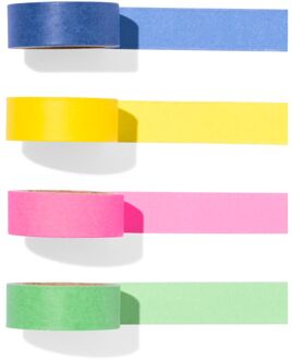 Hema Washi tapes effen - 4 stuks