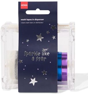 Hema Washitape houder met 10 rollen (multi)