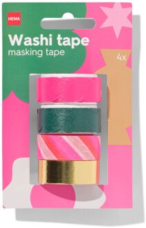 Hema Washitape Kerst - 4 stuks (multi)