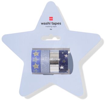 Hema Washitapes sterren - 4 stuks (multi)