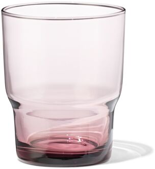 Hema Waterglas 300ml glas bordeauxrood (roze)
