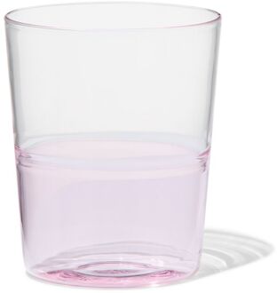 Hema Waterglas 320ml Tafelgenoten Glas Met Roze