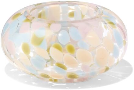 Hema Waxinelichthouder 9.5x4.3cm confetti