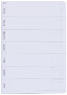 Hema Weekplanning navulling A5 voor notitieboek - 2 stuks