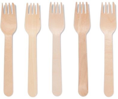 Hema Wegwerpvorken hout 10 stuks
