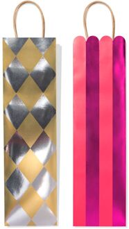 Hema Wijntas 10.5x10.5x45cm metallic