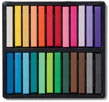 Hema Zacht pastelkrijt vierkant - 24 stuks