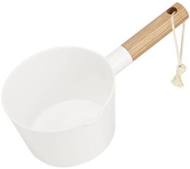 Hemoton Water Pollepel Lange Houten Handvat Water Scoop Bad Pollepel Dipper Voor Thuis Keuken Badkamer