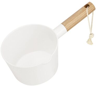 Hemoton Water Pollepel Lange Houten Handvat Water Scoop Bad Pollepel Dipper Voor Thuis Keuken Badkamer