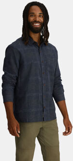 Hempline Spaced L/S Shirt Blauw