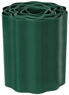 hendrik jan Pakket van 2x stuks kunststof borderranden / grasranden / perkranden groen - 9 meter x 20 centimeter hoog