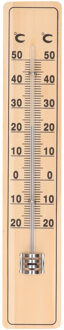 hendrik jan Thermometer buiten - beukenhout - 20 cm