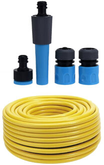 hendrik jan Tuinslang 15 meter - gewapend/anti knik - 13mm - met koppelstukken/spuitstuk set