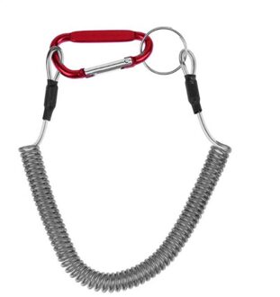 Hengel Hengel Lanyards Varen Touwen Opgerolde Fish Gemiste Touw Beschermende Staal Touw Lijn Visgerei Accessoires Rood