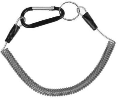 Hengel Hengel Lanyards Varen Touwen Opgerolde Fish Gemiste Touw Beschermende Staal Touw Lijn Visgerei Accessoires zwart