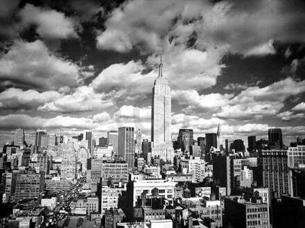 Henri Silberman - Sky Over Manhattan Kunstdruk 80x60cm